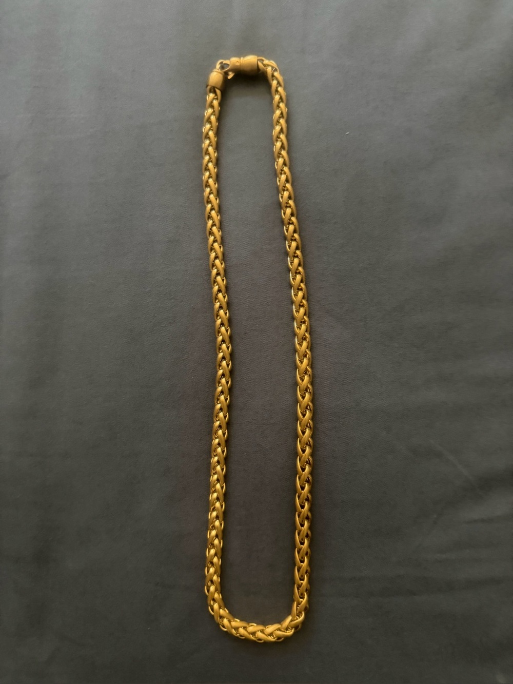 Gold Tone Braided Chain Necklace - Women Accessories